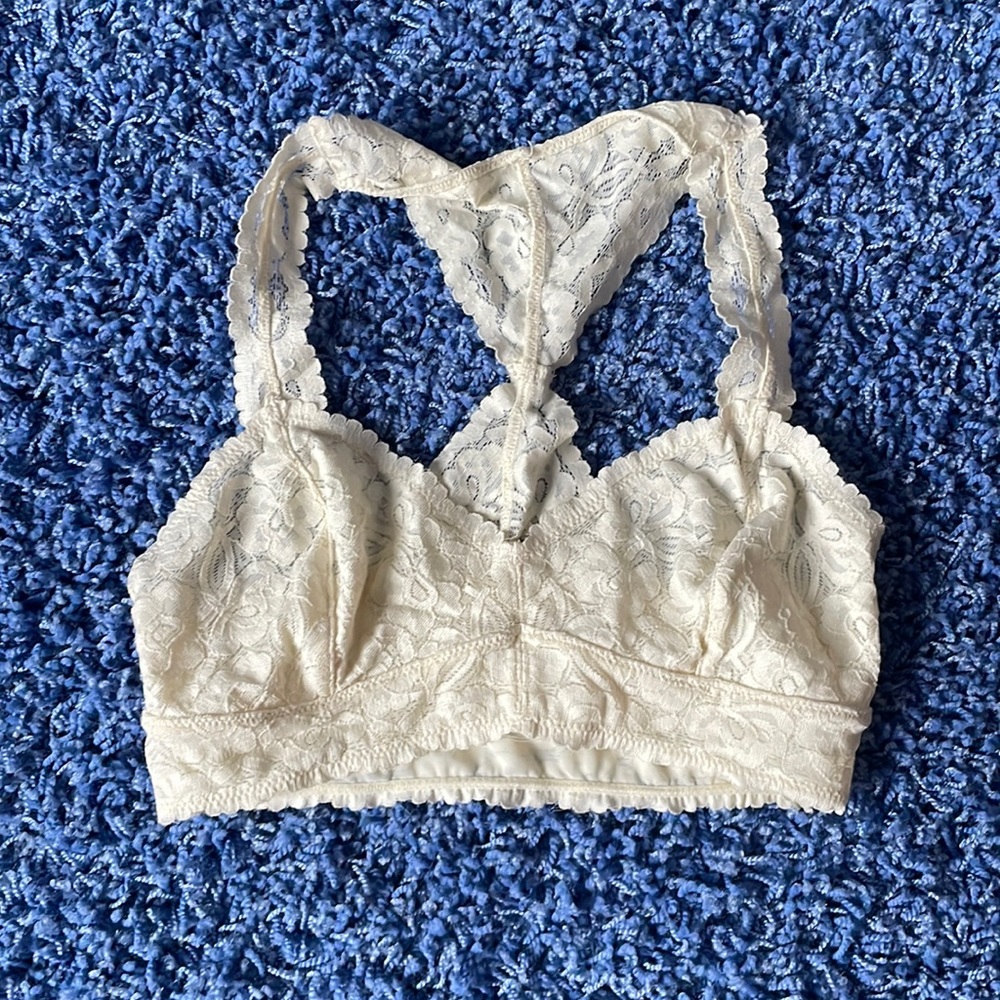 Free people cream bralette small